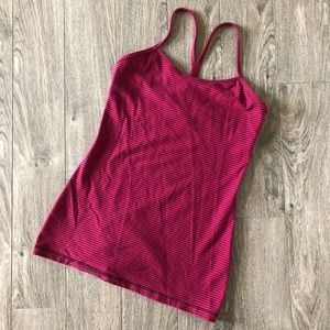 LuluLemon Stripped Racerback Tank